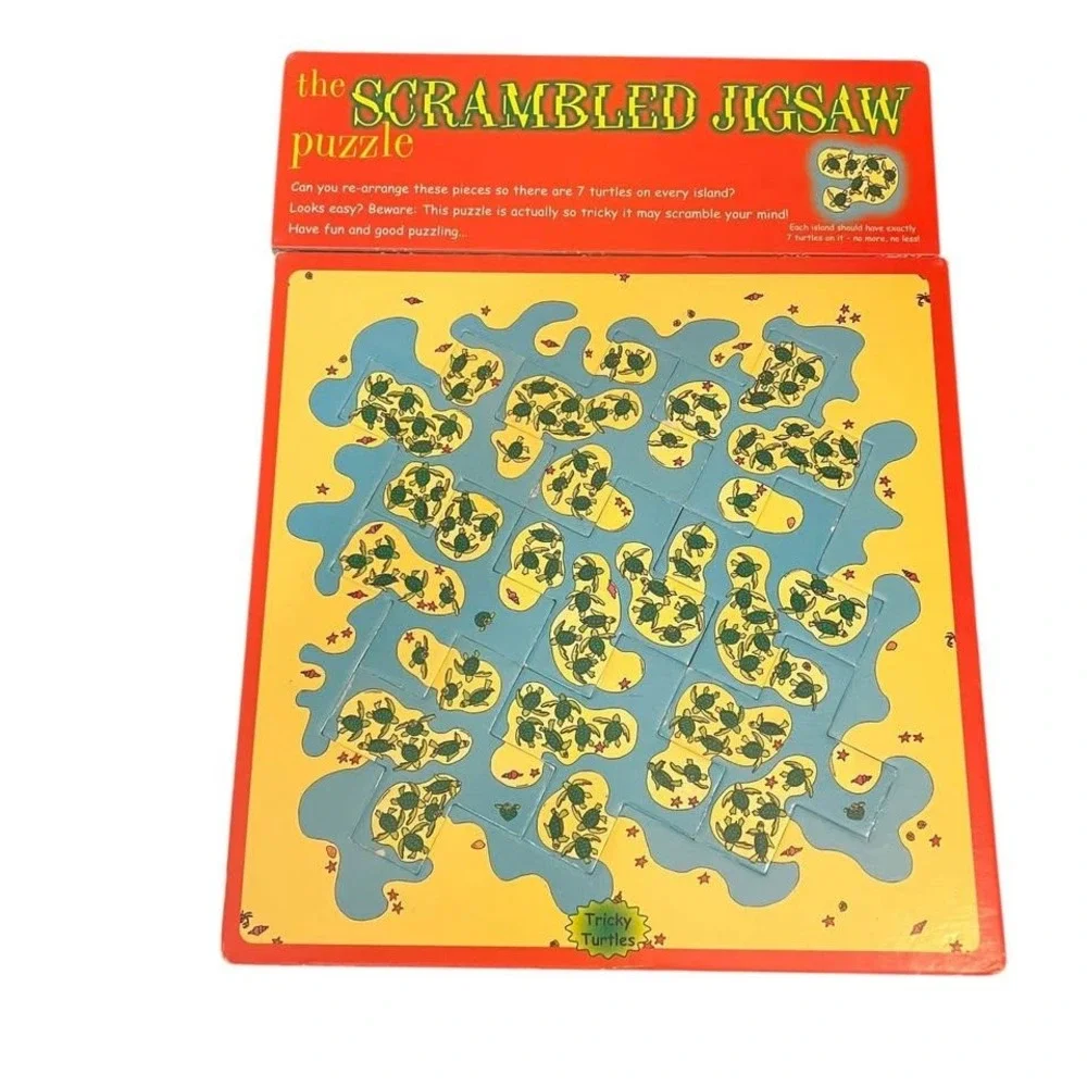 The Scrambled Jigsaw Puzzle Bundle Of 3 Vintage Critical Thinking Brain Problems
